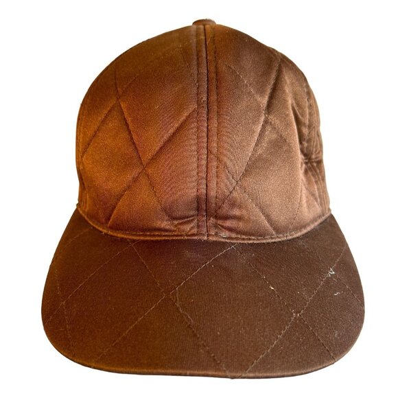 Quilted Brown Top Gear Cap Size S - Picture 2 of 9
